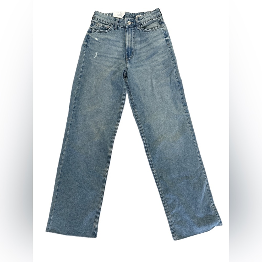 H&M - & Denim, Size 2, Ultra High Waist Coupe Large